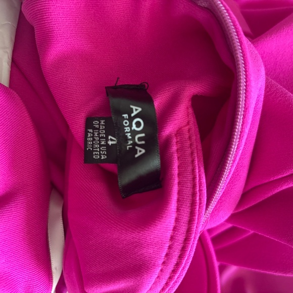 Aqua brand asymmetric, pink formal dress - Picture 5 of 6